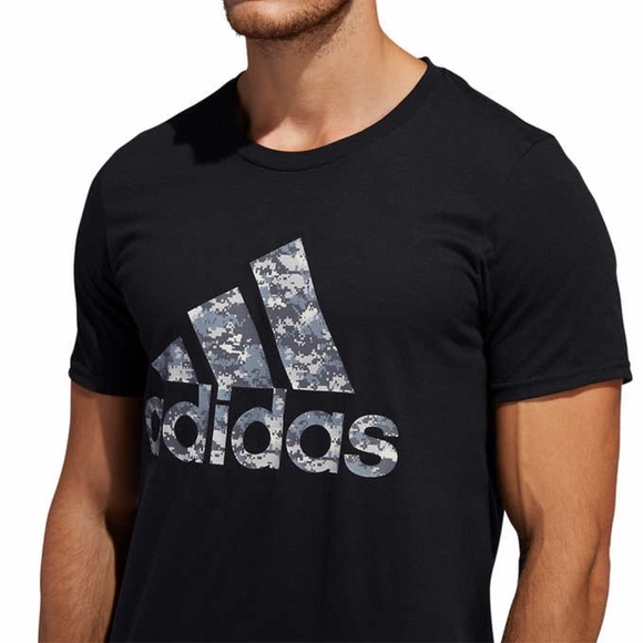 Adidas Men's Graphic T-Shirt Tee - Black - Picture 6 of 8